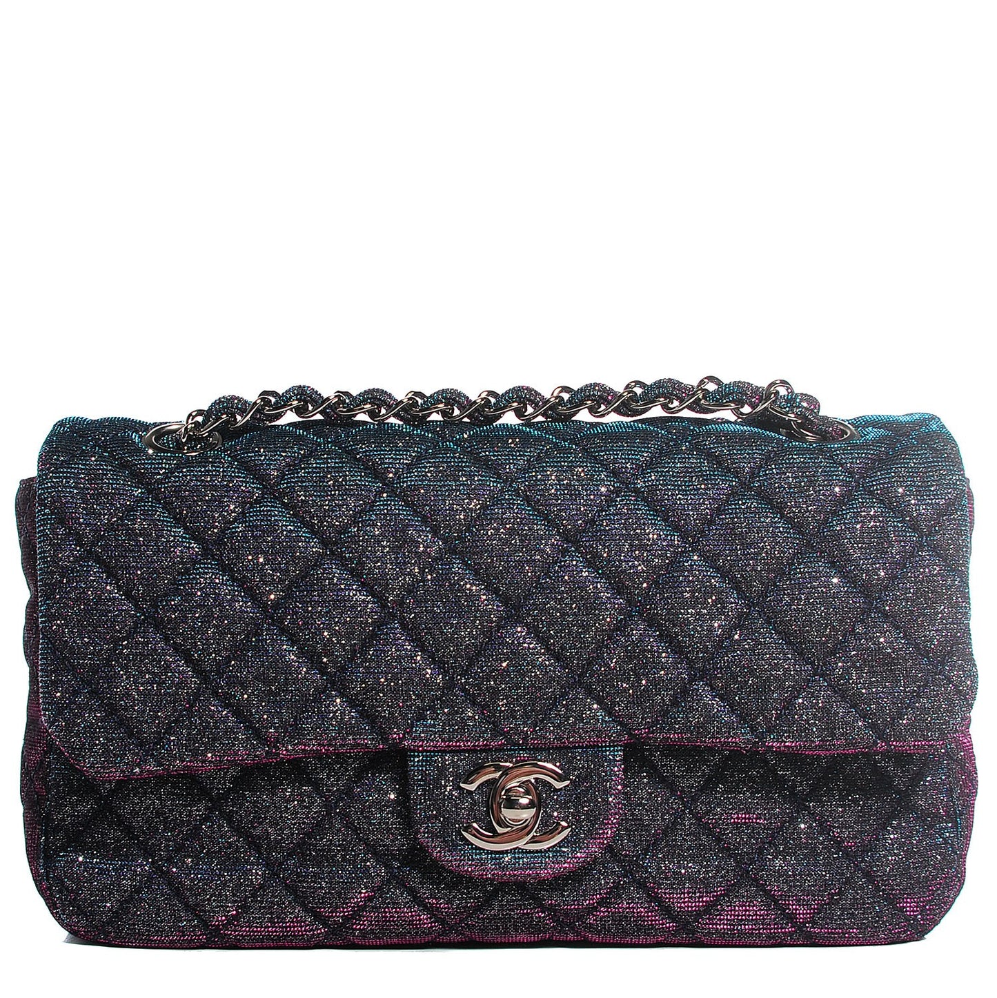 Iridescent Glitter Fabric Jumbo Single Flap Multicolor