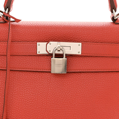 Hermes Togo Kelly Retourne 28 Rouge Duchesse 8 of 11