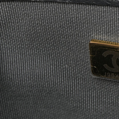 Chanel Washed Denim Quilted Messenger Flap Black 7 of 10