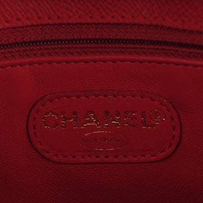 Chanel Grained Calfskin Shopping Tote Red 6 of 12