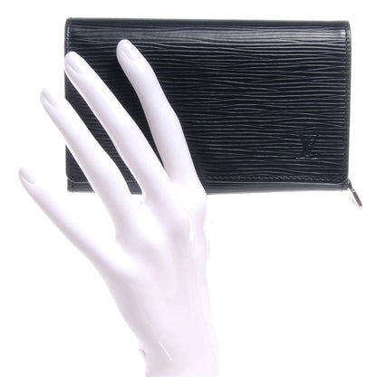Louis Vuitton Epi Tresor Wallet Black 2 of 8