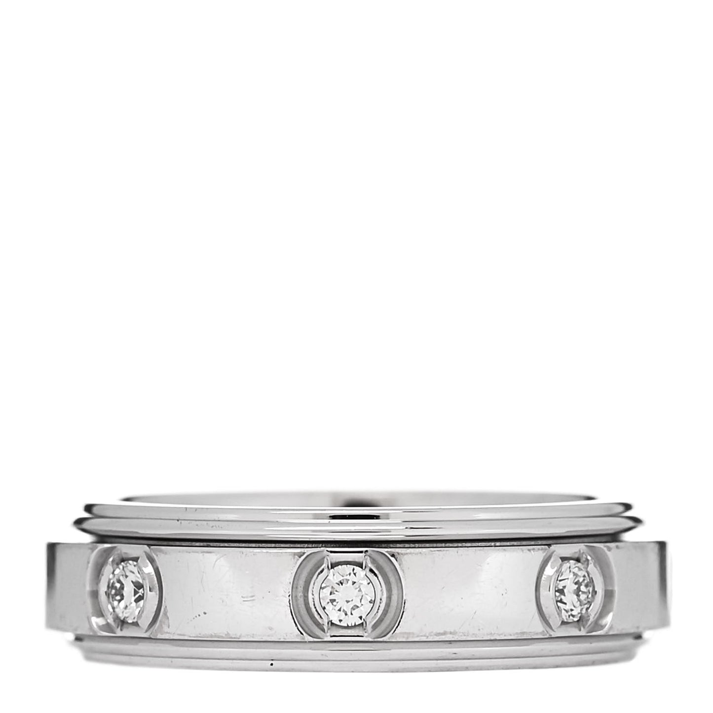 18K White Gold 8 Diamond Possession Ring 46 3.75