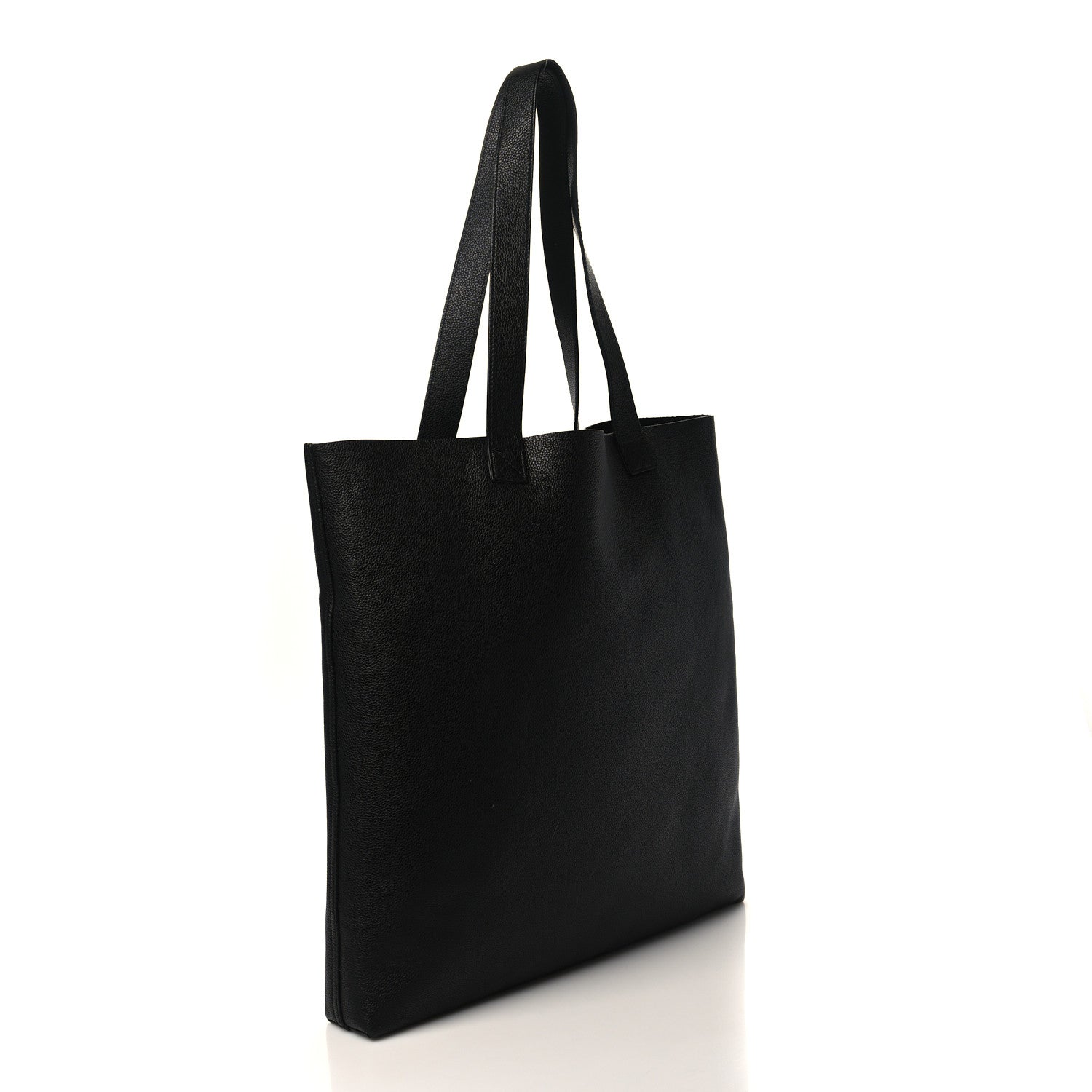 Gucci Calfskin Mens Logo Vertical Shopping Tote Black 3 of 9