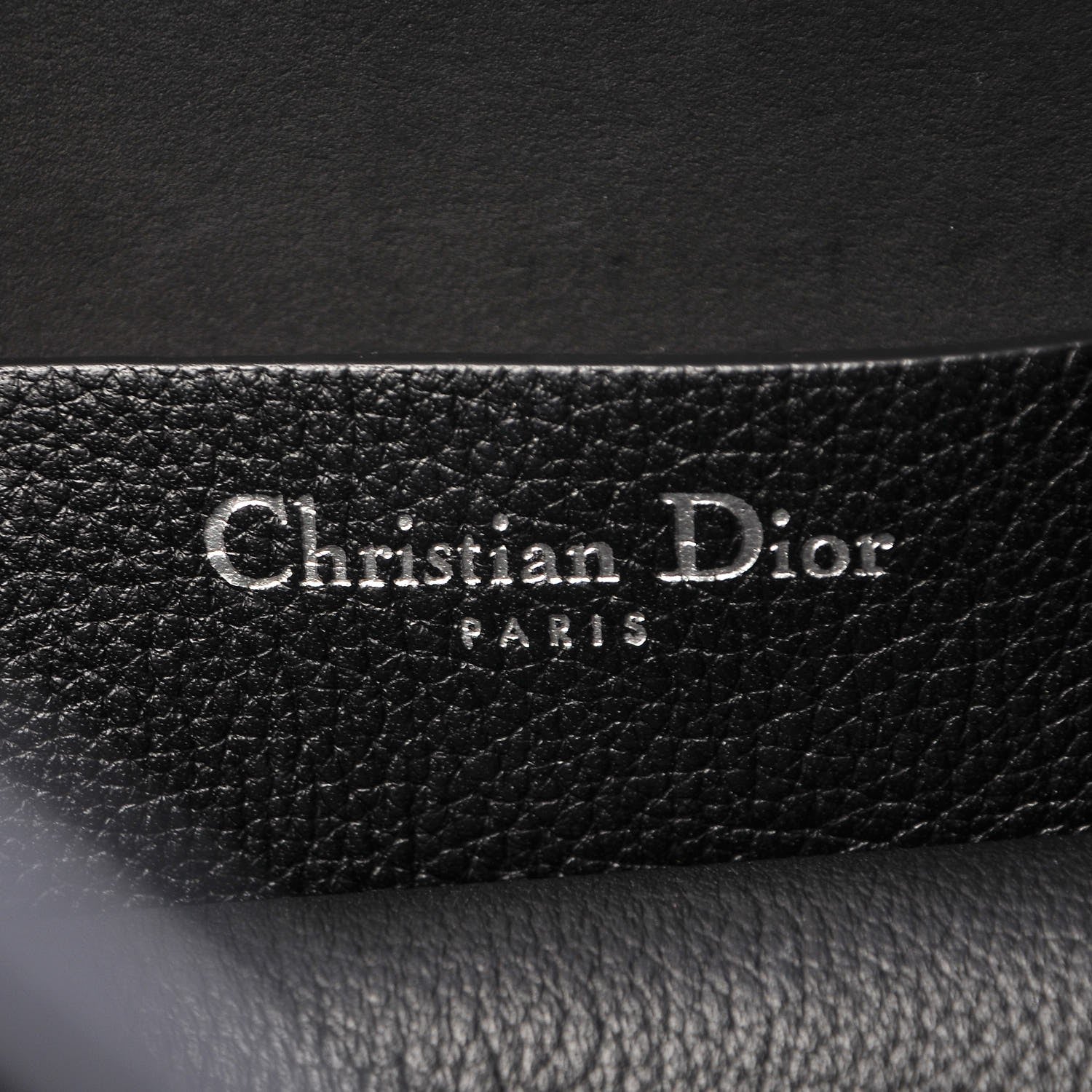 Christian Dior Supple Grained Calfskin Large Open Bar Tote Black 7 of 7