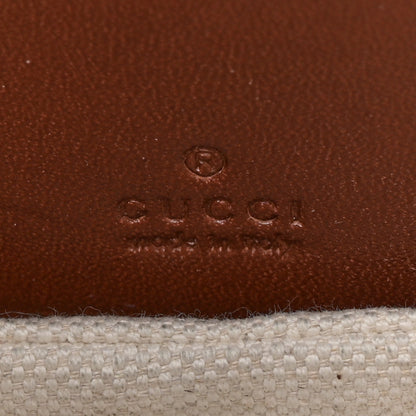 Gucci New Canvas Charisma Calfskin Crystal GG Monogram Small Bamboo 1947 Top Handle Bag Camel Ebony 6 of 10
