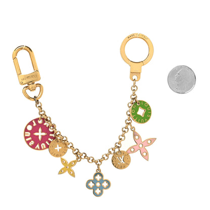 Louis Vuitton Enamel Looping Key Chain Bag Charm Multicolor 2 of 4