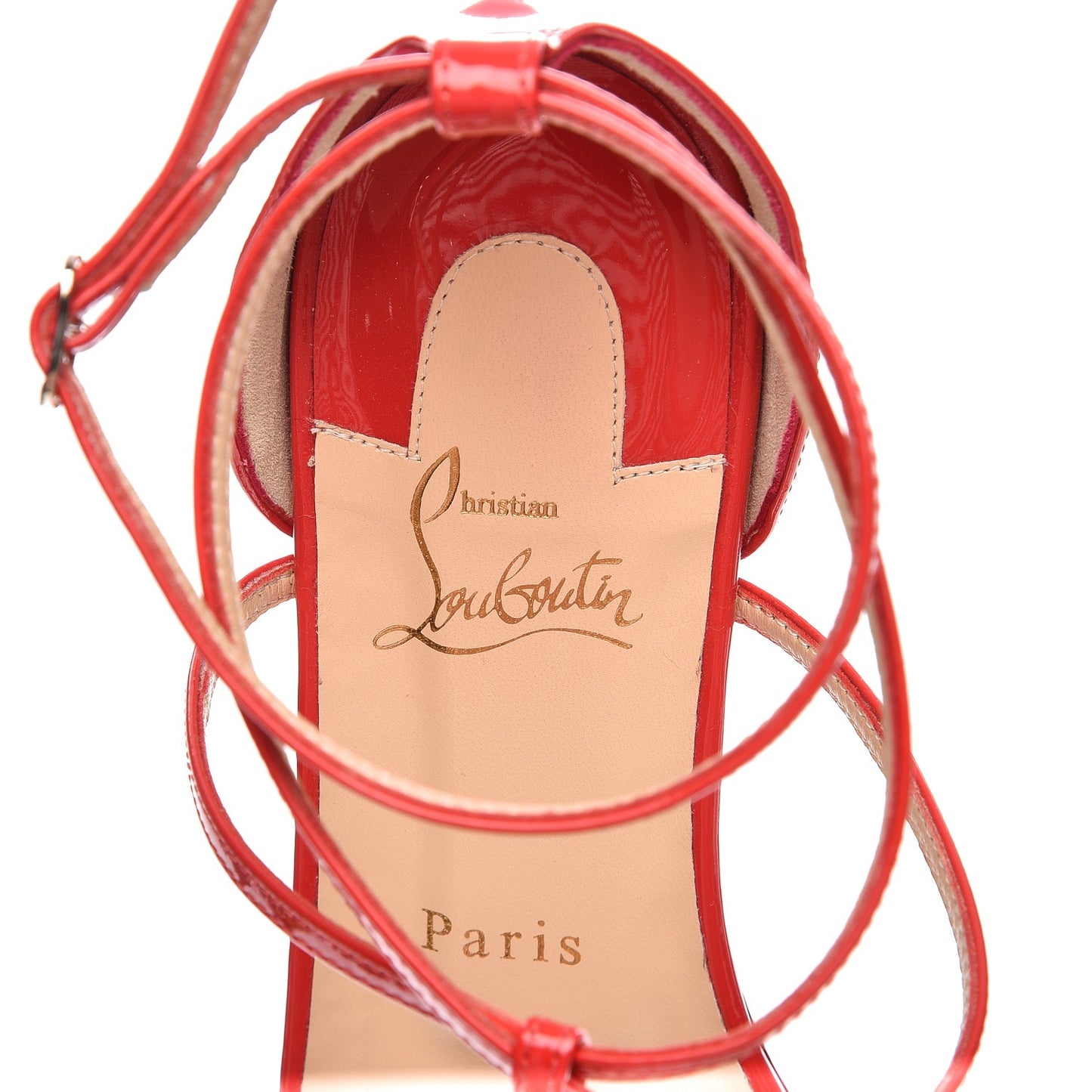 Patent Blakissima Flat Sandals 39 Fraise