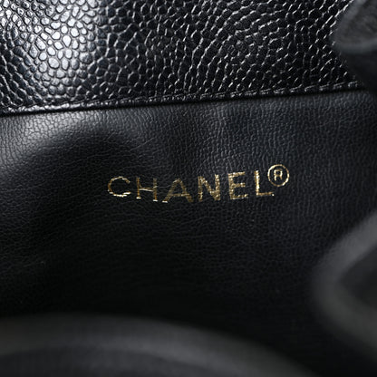 Chanel Caviar CC Drawstring Shoulder Bag Black 7 of 12