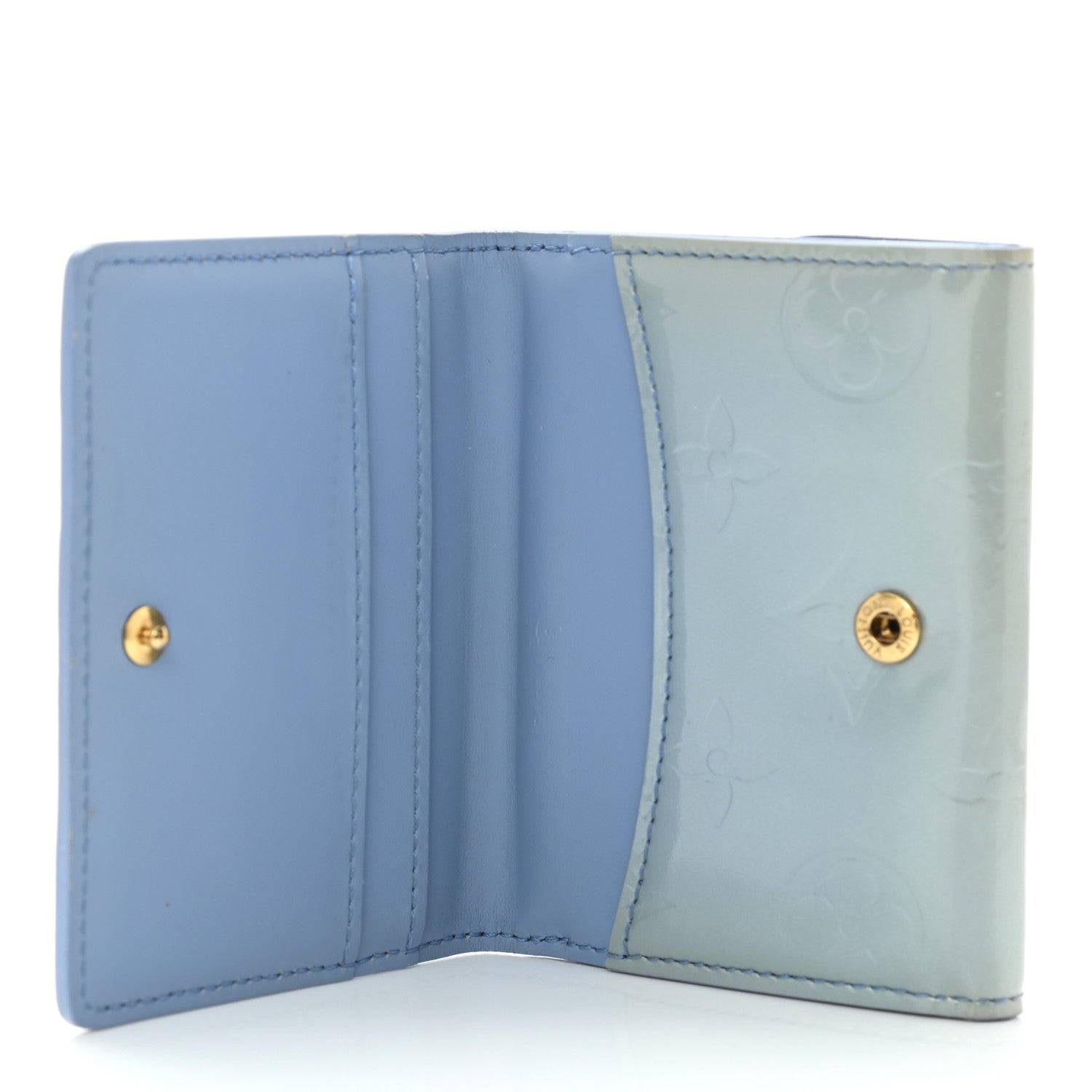 Louis Vuitton Vernis Ludlow Wallet Blue Galactic 5 of 10