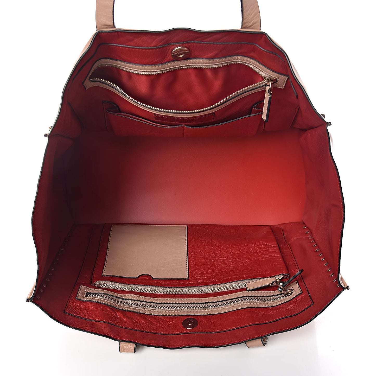 Nappa Medium Rockstud Soft Tote Soft Noisette