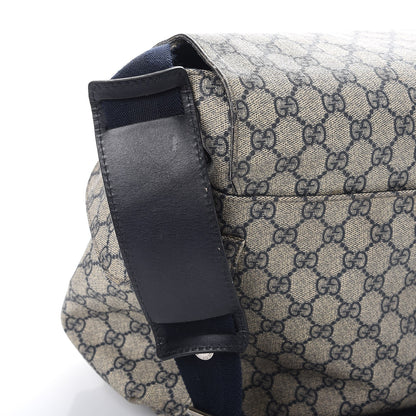 Gucci GG Plus Monogram Messenger Diaper Bag Navy 8 of 8