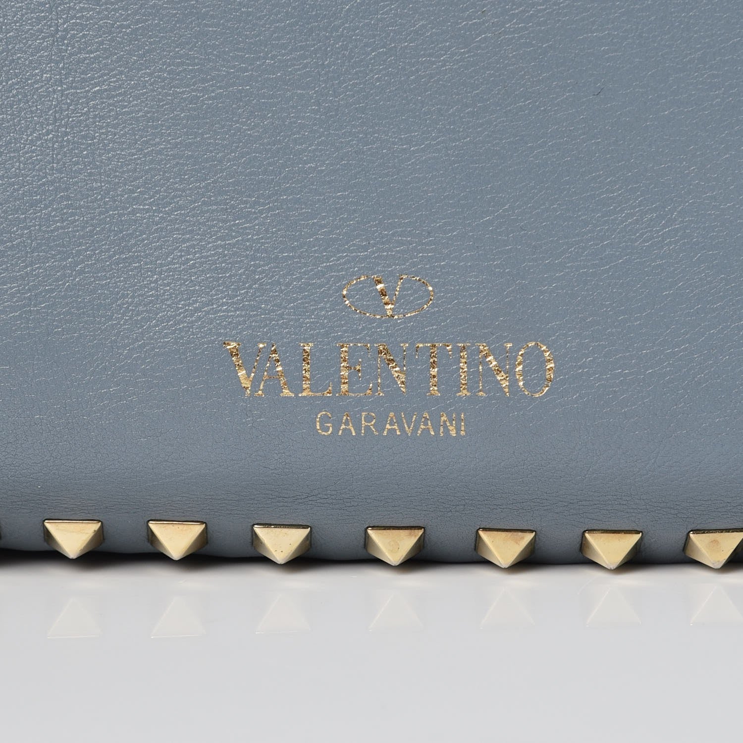 Valentino Garavani Vitello Medium Rockstud Tote Bright Blue 16 of 21