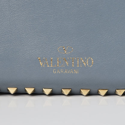 Valentino Garavani Vitello Medium Rockstud Tote Bright Blue 16 of 21