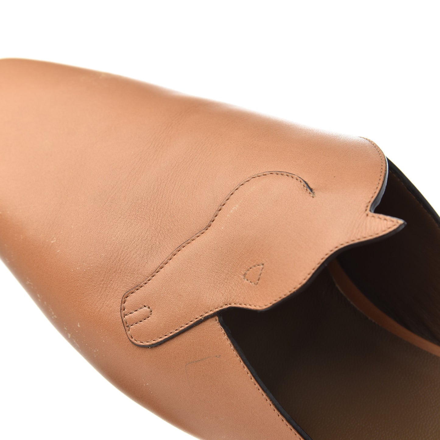 Calfskin Tangeria Mules 37 Naturel