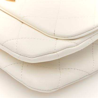 Chanel Lambskin Quilted Small Color Match Flap White Multicolor 10 of 10