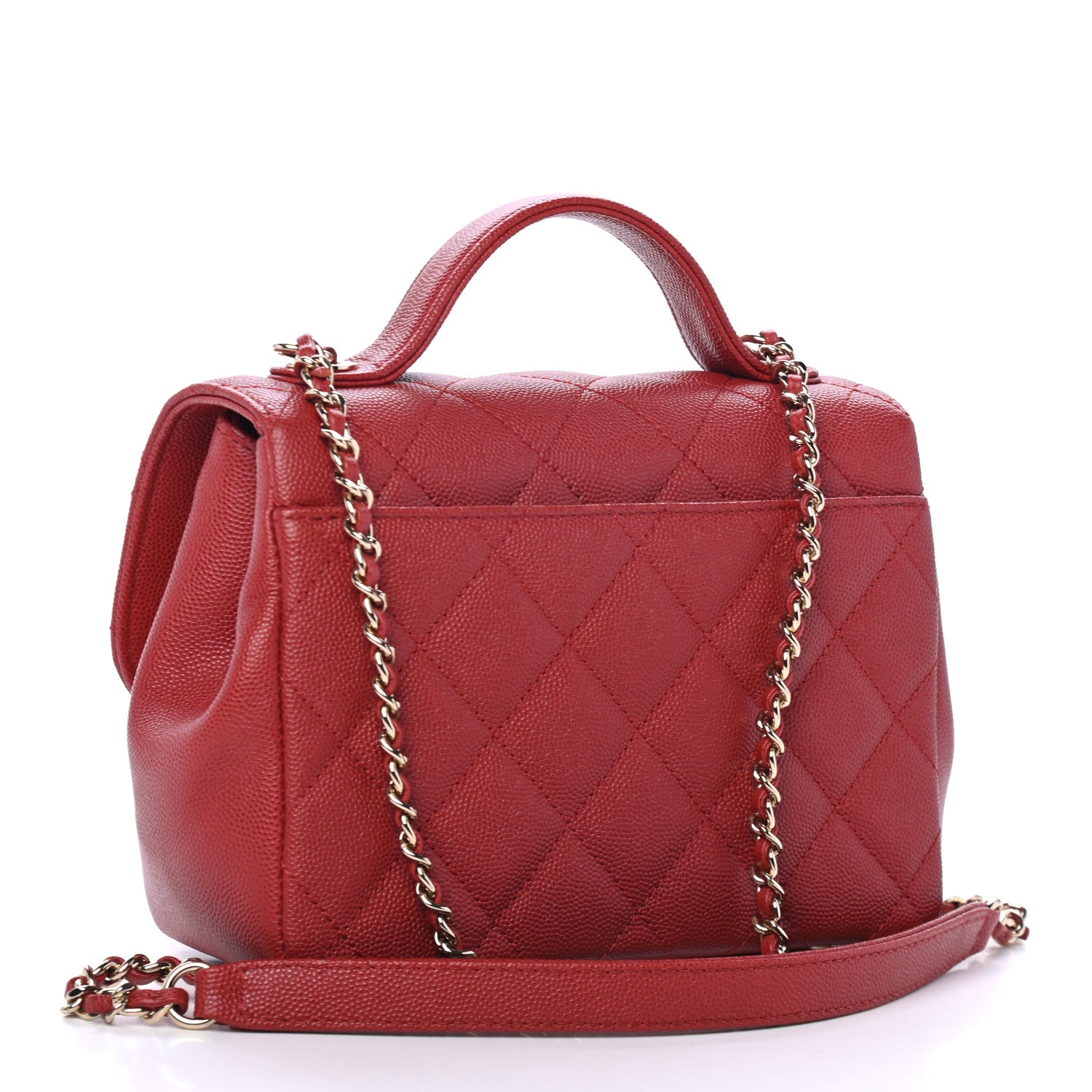 Chanel Caviar Quilted Small Business Affinity Flap Red 2 of 4