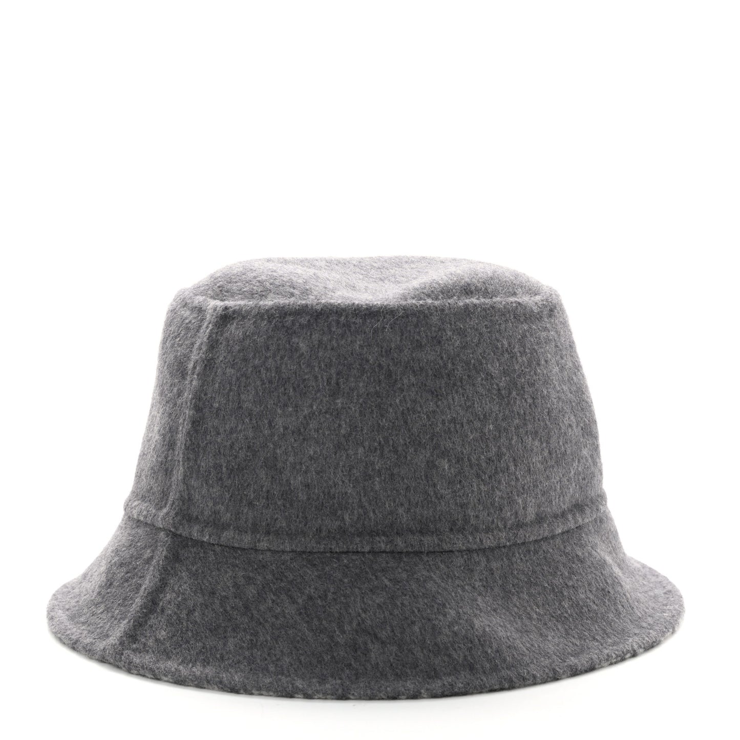Wool Oblique Jacquard Bucket Hat Grey