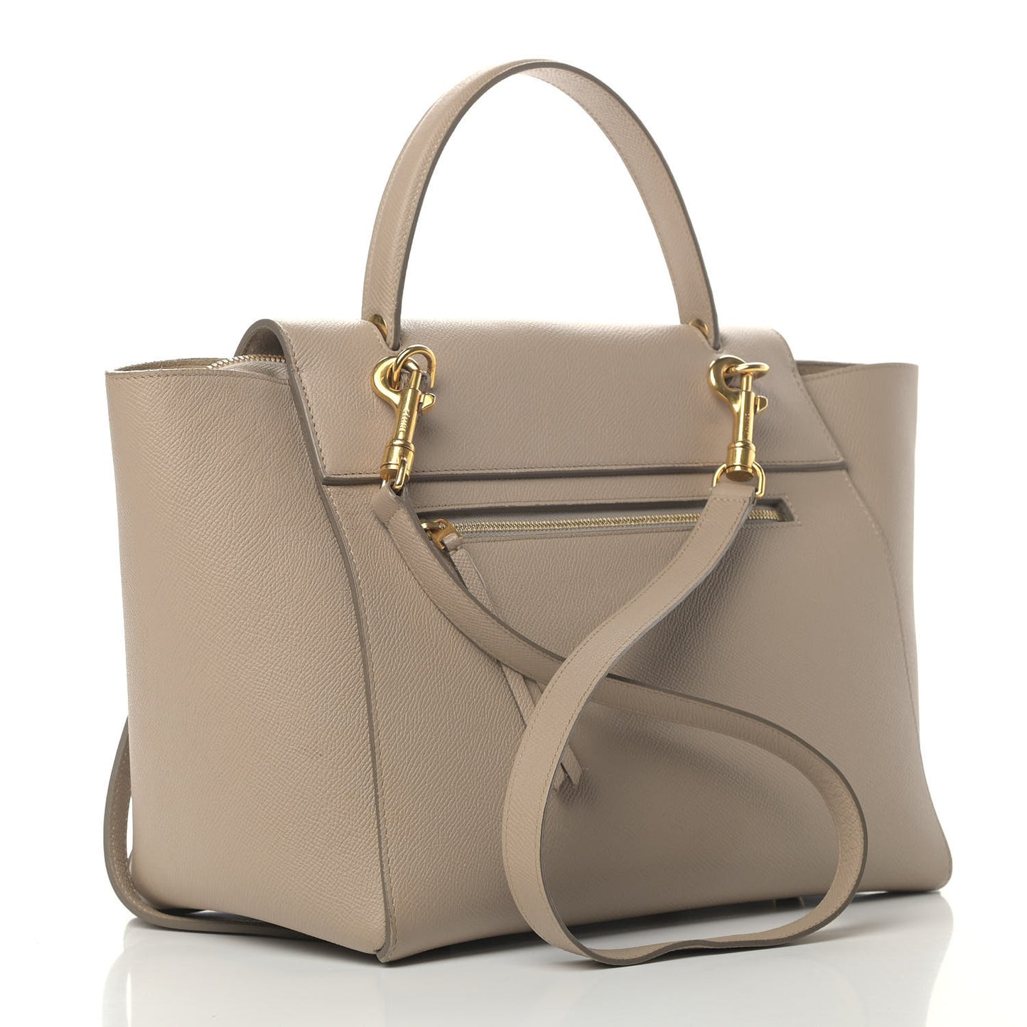 Grained Calfskin Mini Belt Bag Light Taupe