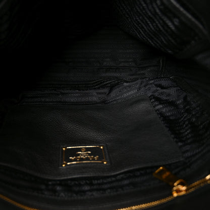 Prada Vitello Daino Shopping Tote Black 5 of 9