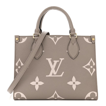 Louis Vuitton LOUIS VUITTON Empreinte Monogram Giant Onthego PM Tourterelle Creme 1 of 9