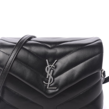 Saint Laurent Calfskin Y Quilted Monogram Toy Loulou Crossbody Bag Black 10 of 11