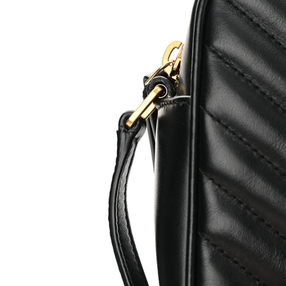 Saint Laurent Calfskin Matelasse Monogram Lou Camera Bag Black 11 of 11