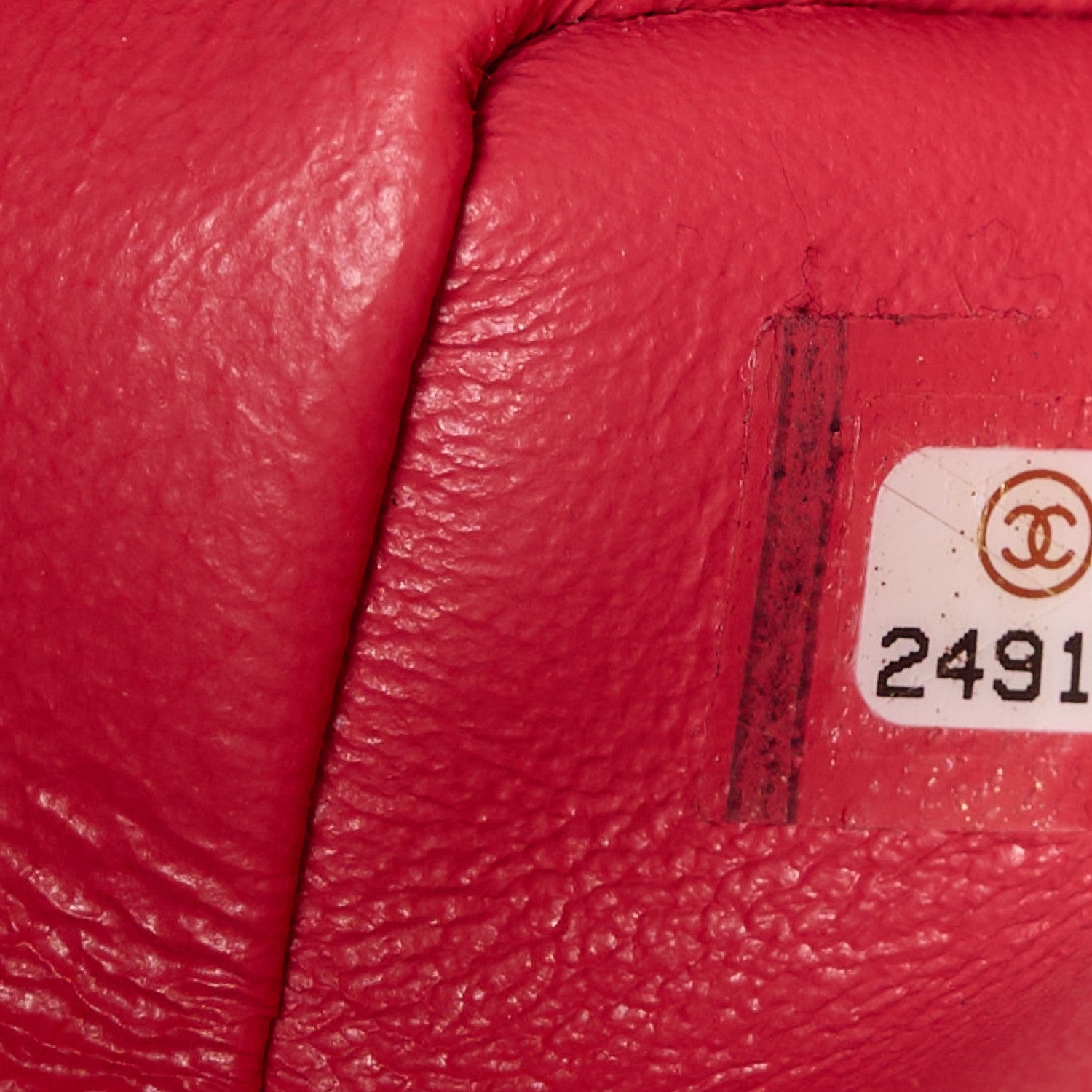 Chanel Lambskin Quilted Mini Rectangular Flap Dark Pink 8 of 11