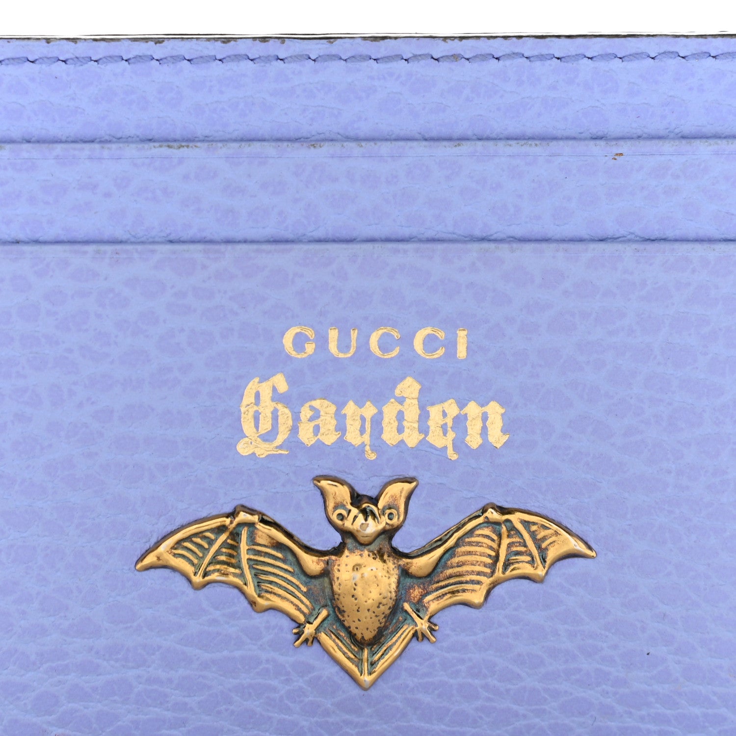 Gucci Calfskin Garden Bat Card Holder Periwinkle 8 of 8