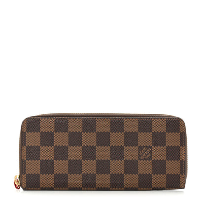 Louis Vuitton Damier Ebene Clemence Wallet Cherry 1 of 10