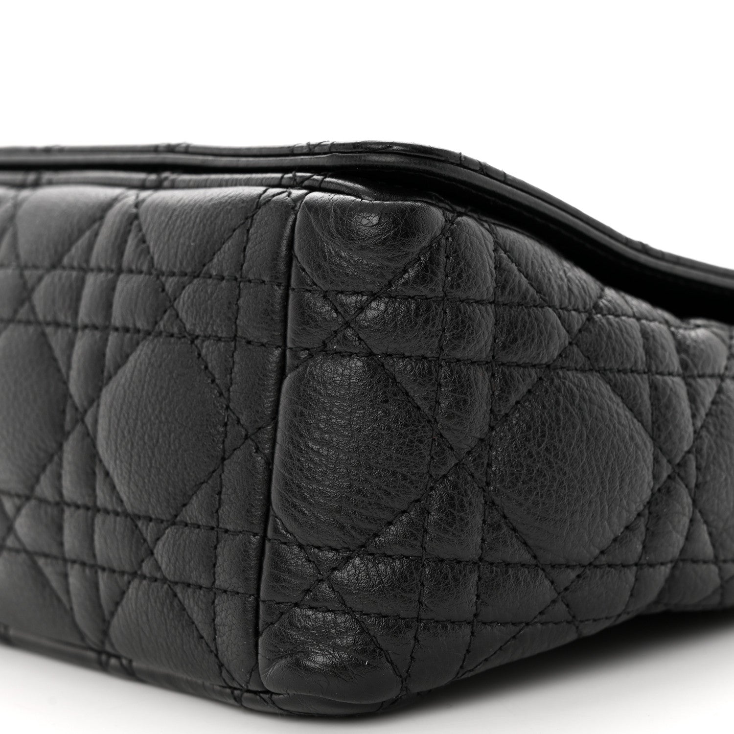 Christian Dior Calfskin Cannage Medium Caro Bag Black 10 of 21