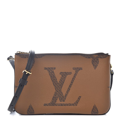 Louis Vuitton Reverse Monogram Giant Double Zip Pochette 1 of 9