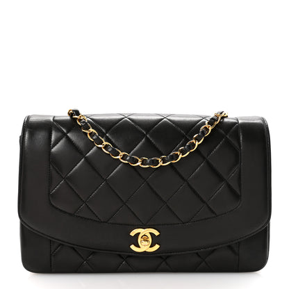 Chanel Lambskin Quilted Medium Single Flap Black 1 of 16