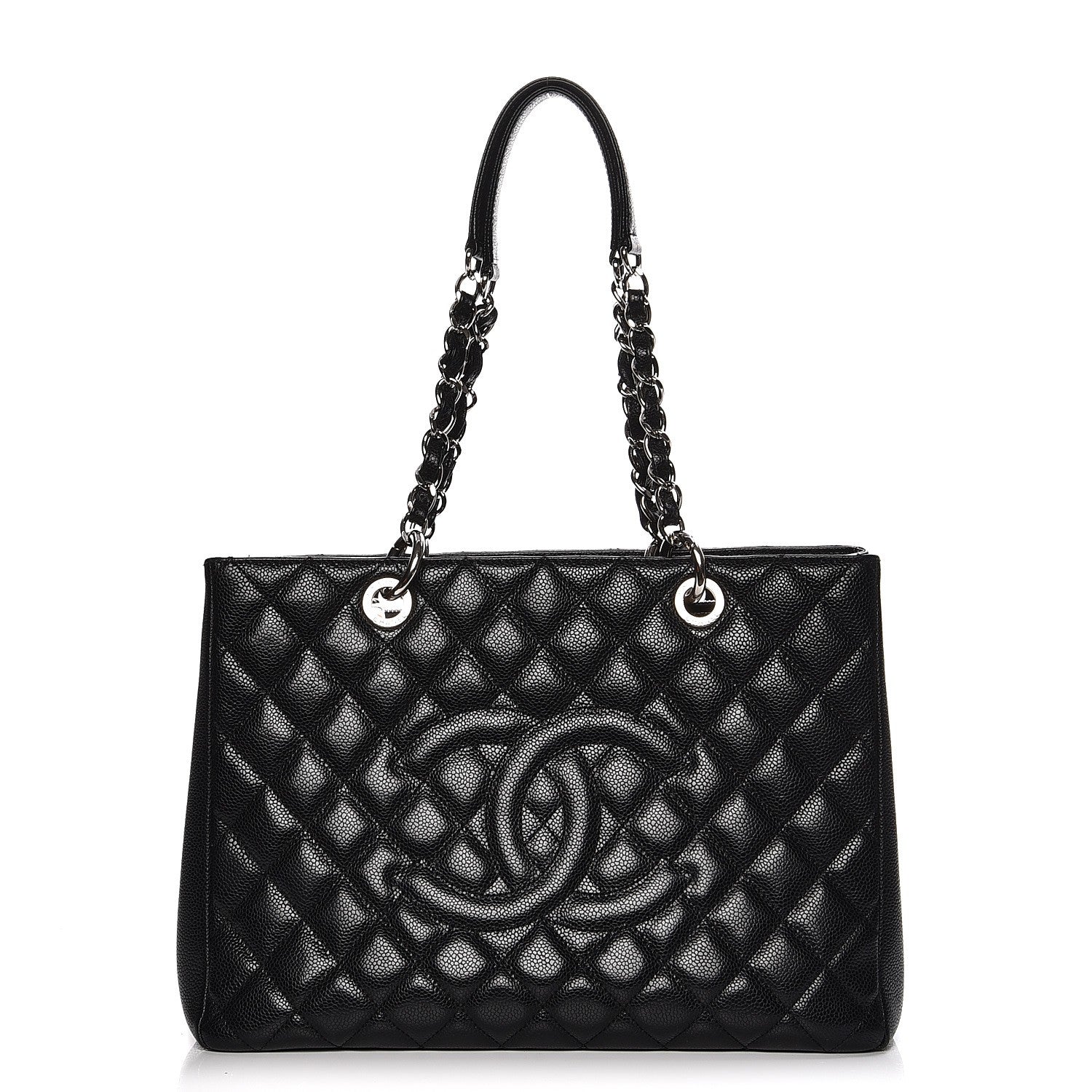Chanel Caviar Quilted Grand Shopping Tote GST Black 1 of 11
