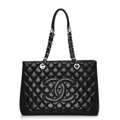 Chanel Caviar Quilted Grand Shopping Tote GST Black 1 of 11