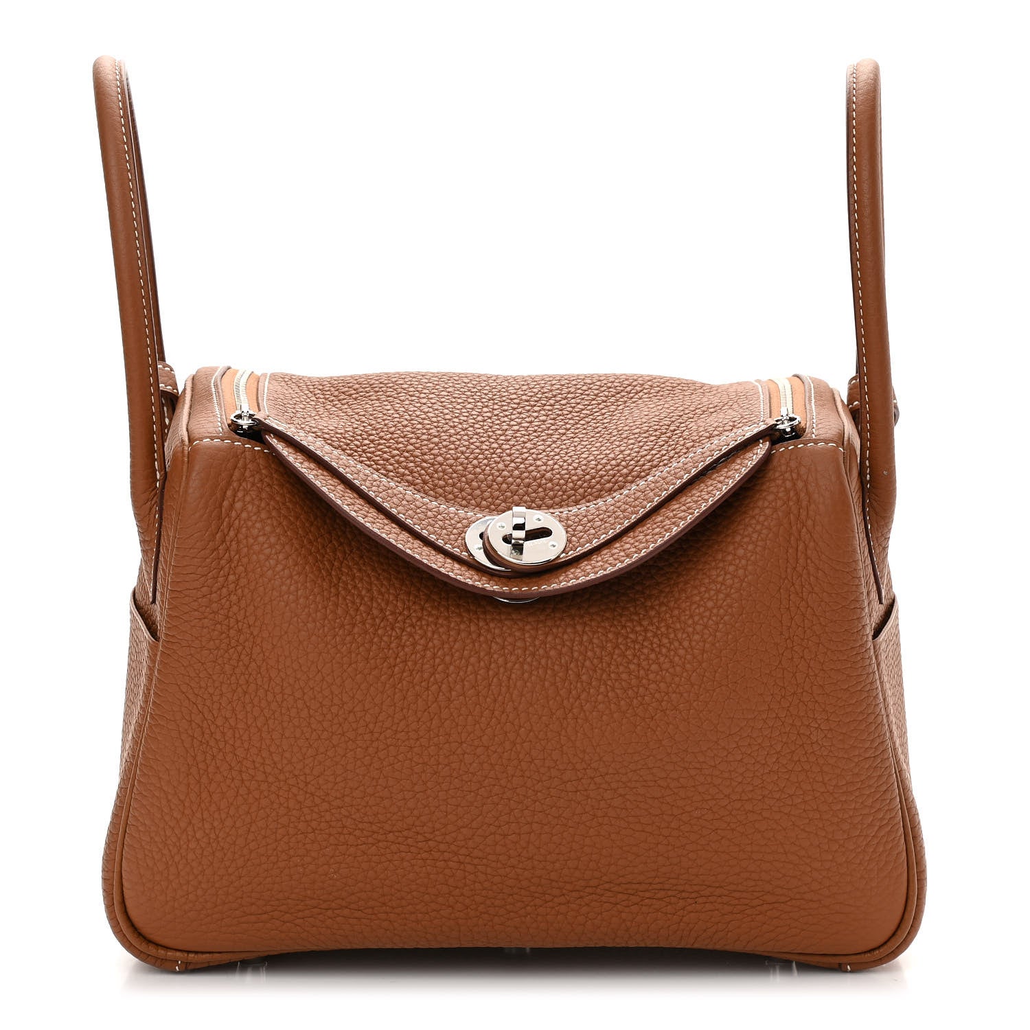 Hermes Taurillon Clemence Lindy 26 Gold 1 of 11