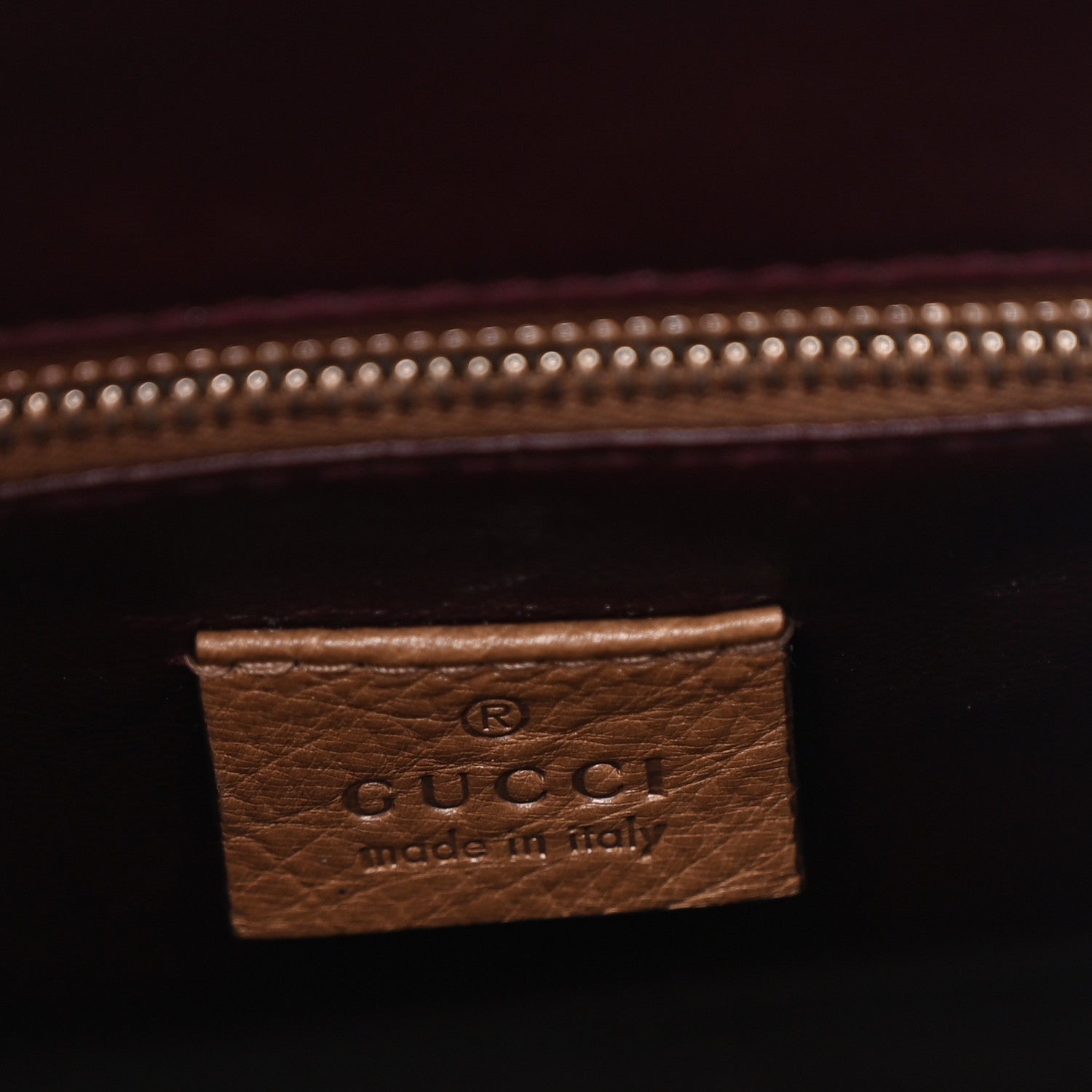 Gucci Ostrich Medium Zumi Top Handle Bag Brown 7 of 12