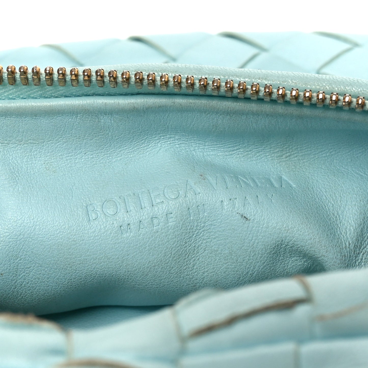 Nappa Intrecciato Mini Jodie Pale Blue