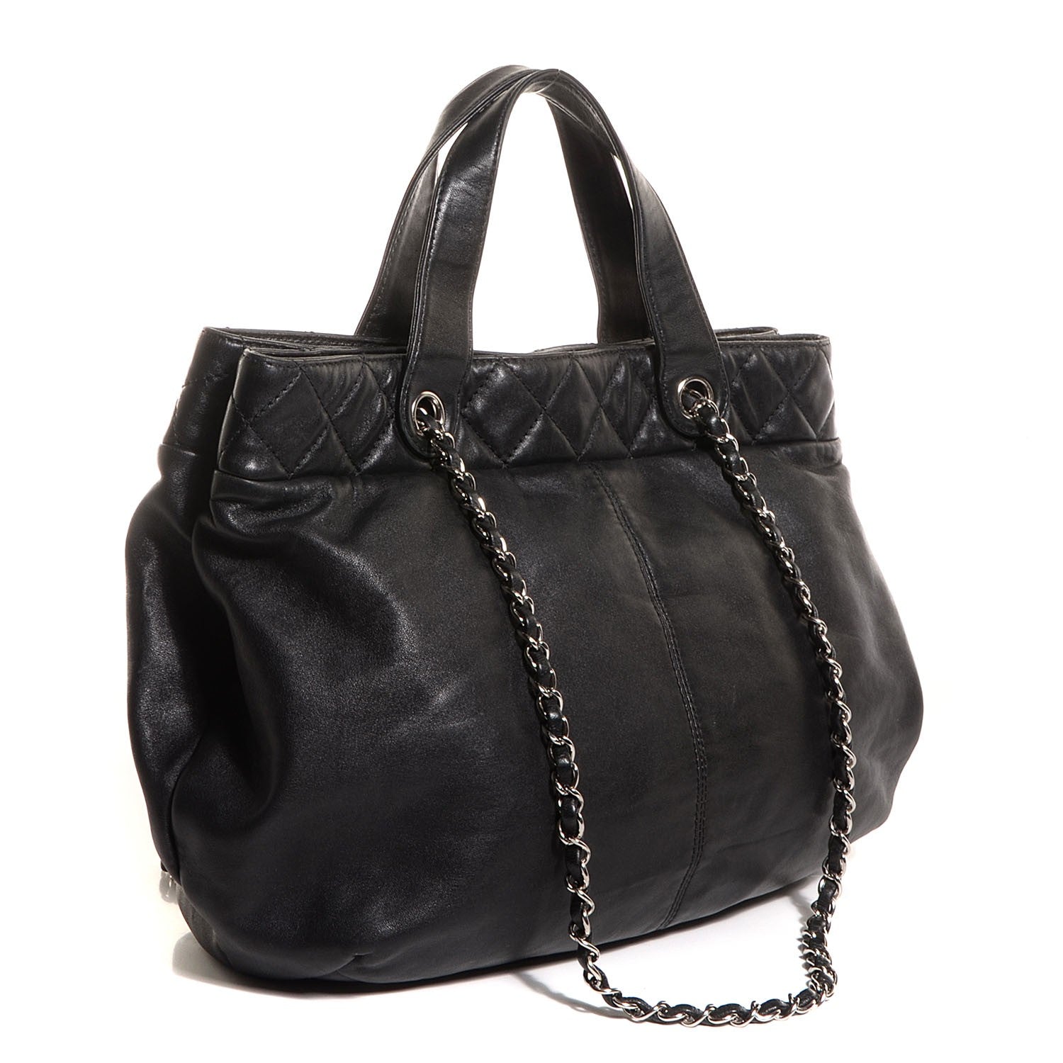 Chanel Calfskin Trianon Large Tote Black 2 of 6