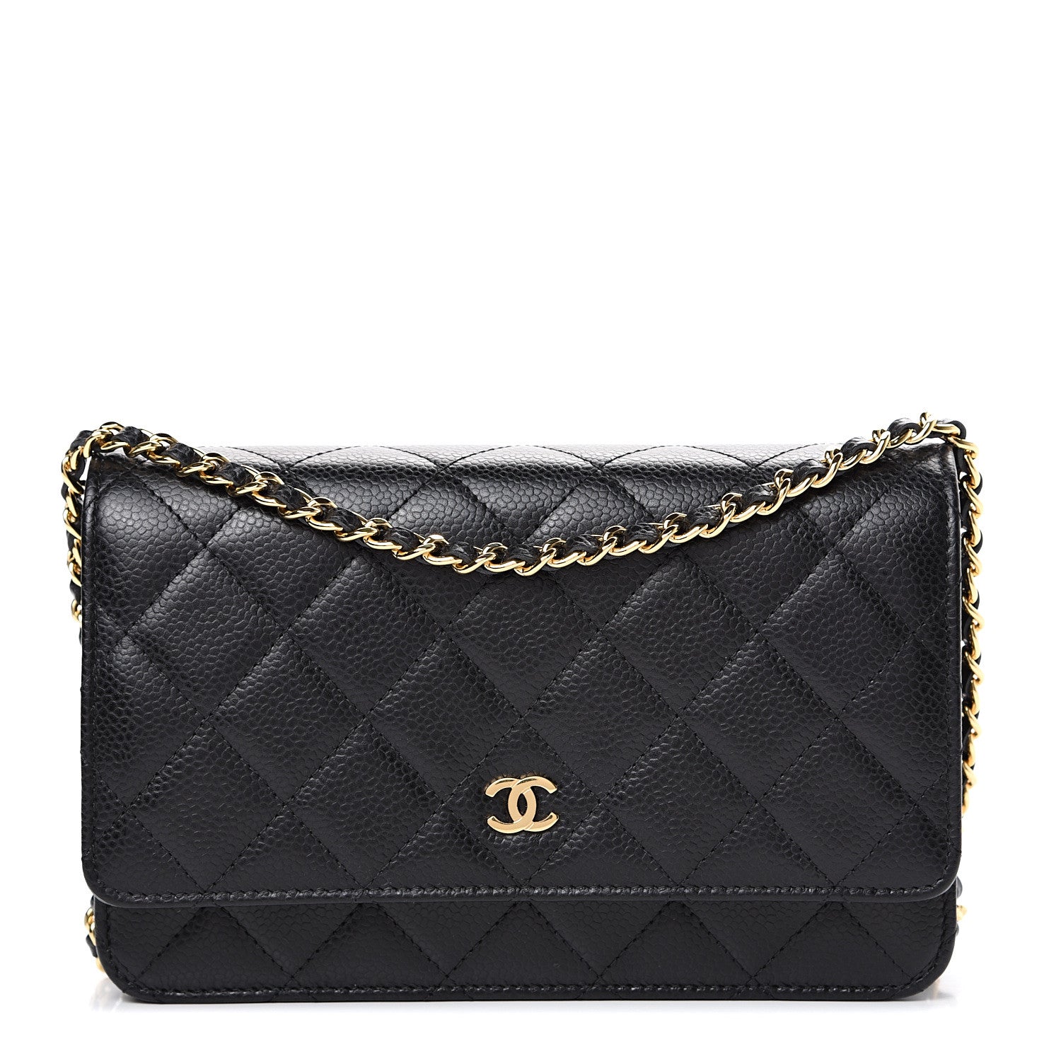 Chanel Caviar Quilted Wallet On Chain WOC Black 1 of 11