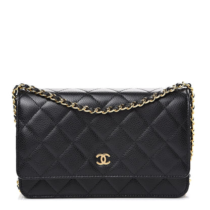 Chanel Caviar Quilted Wallet On Chain WOC Black 1 of 11