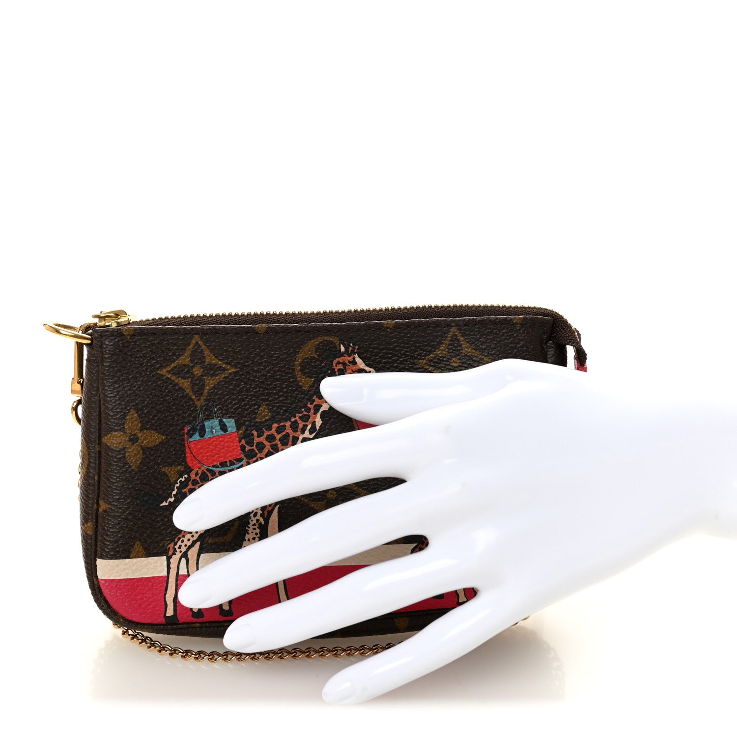 Louis Vuitton Monogram 2017 Christmas Animation Mini Pochette Accessories 2 of 8