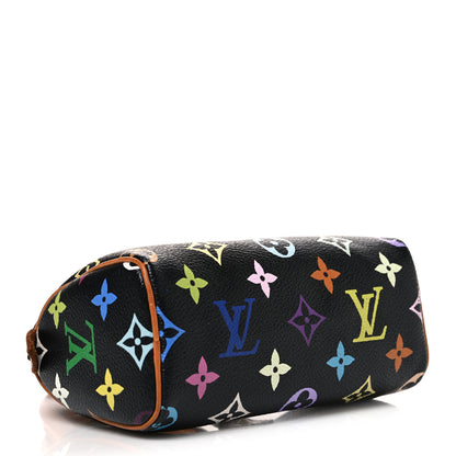 Louis Vuitton Monogram Multicolor Mini Sac HL Speedy Black 4 of 10