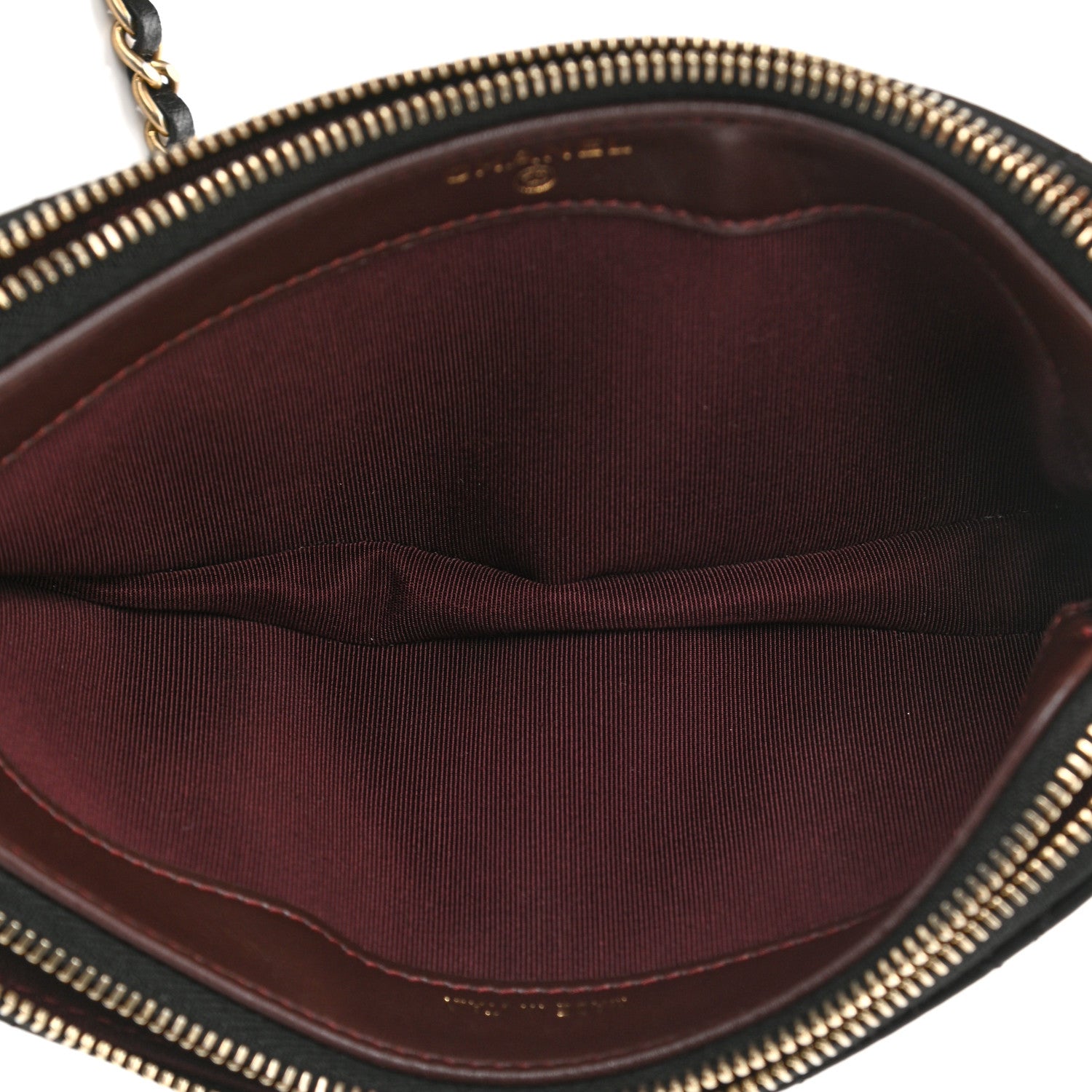 Chanel Lambskin Quilted Small Clutch With Chain Black 5 of 14