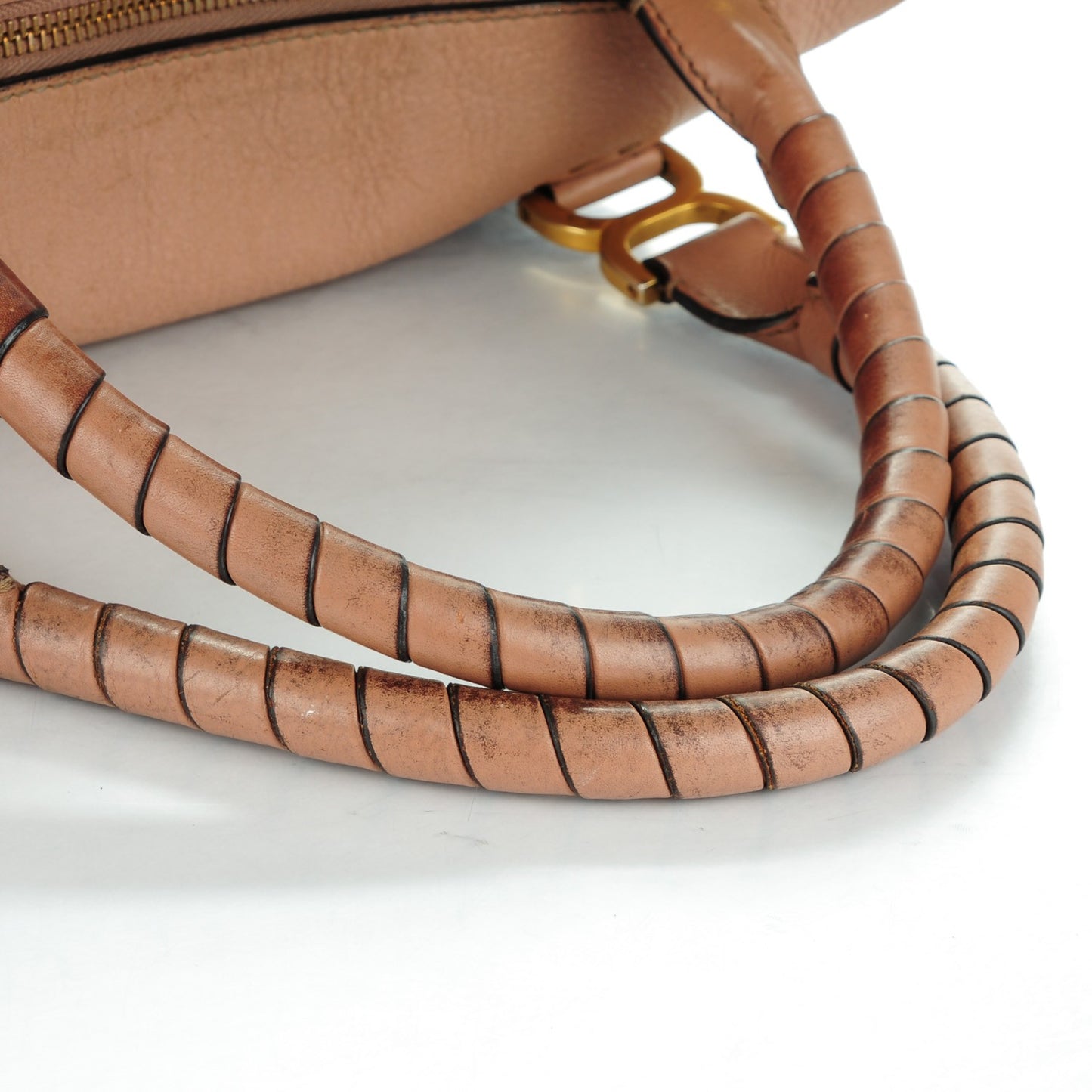 Calfskin Large Marcie Satchel Nut