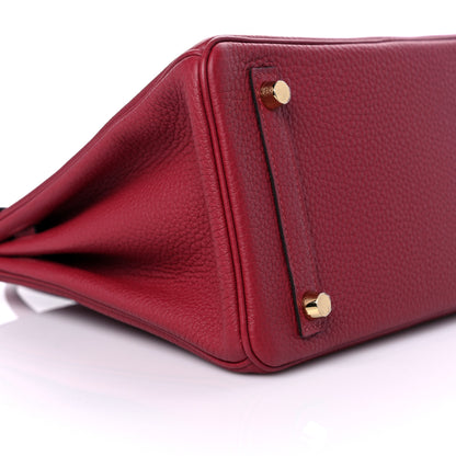 Hermes Togo Birkin 25 Rouge Grenat 8 of 9