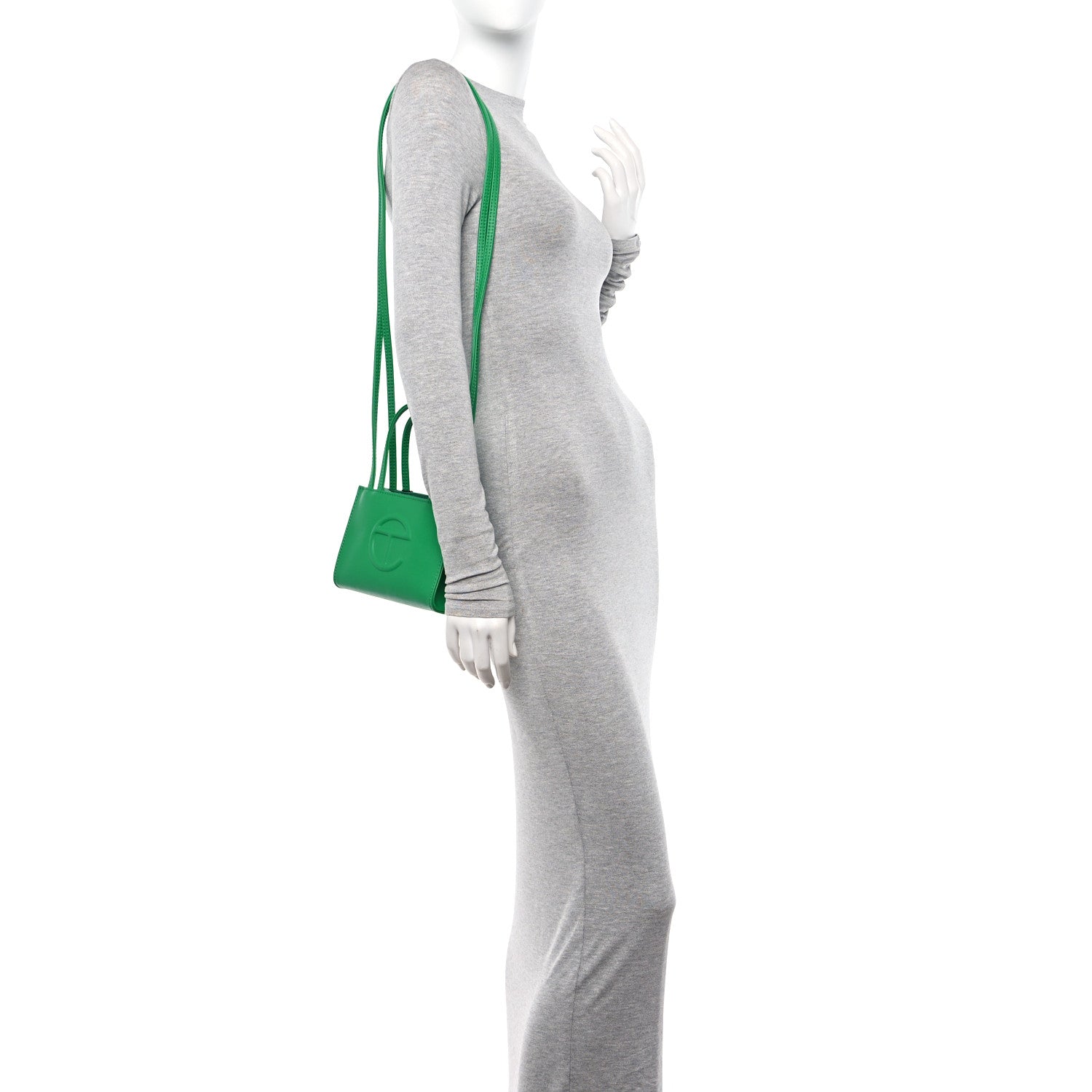 Telfar Vegan Leather Small Shopping Bag Greenscreen 2 of 10