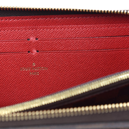 Louis Vuitton Damier Ebene Clemence Wallet Cherry 6 of 8