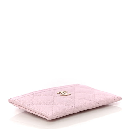 Chanel Caviar Quilted Card Holder Pink 4 of 12