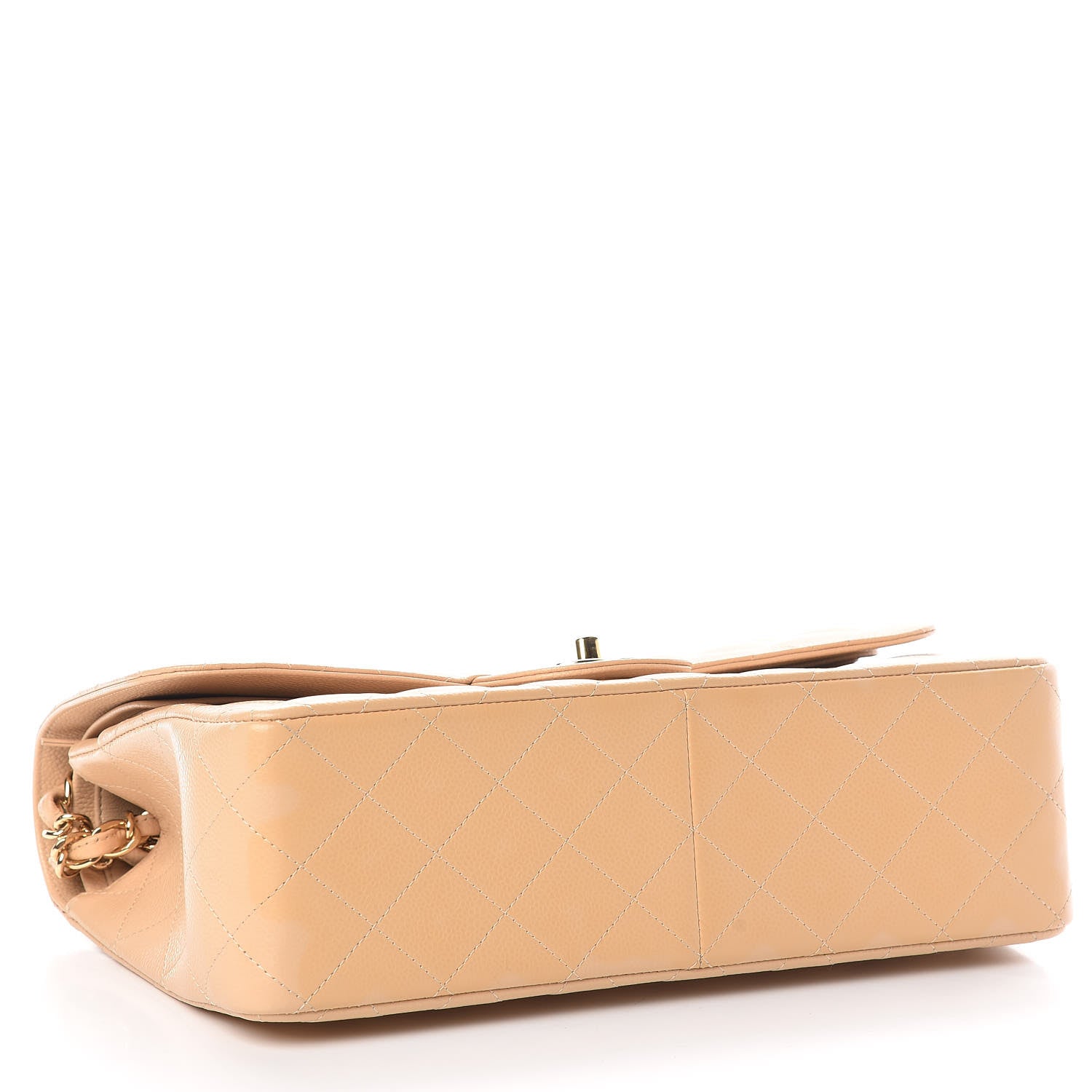 Chanel Caviar Quilted Jumbo Double Flap Beige Clair 4 of 10
