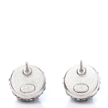 Chanel Crystal CC Earrings Silver 4 of 5